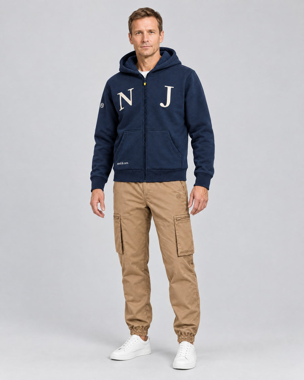 Zipper-Jacke Herren – NJ 20 – Navy Blue – Modelbild