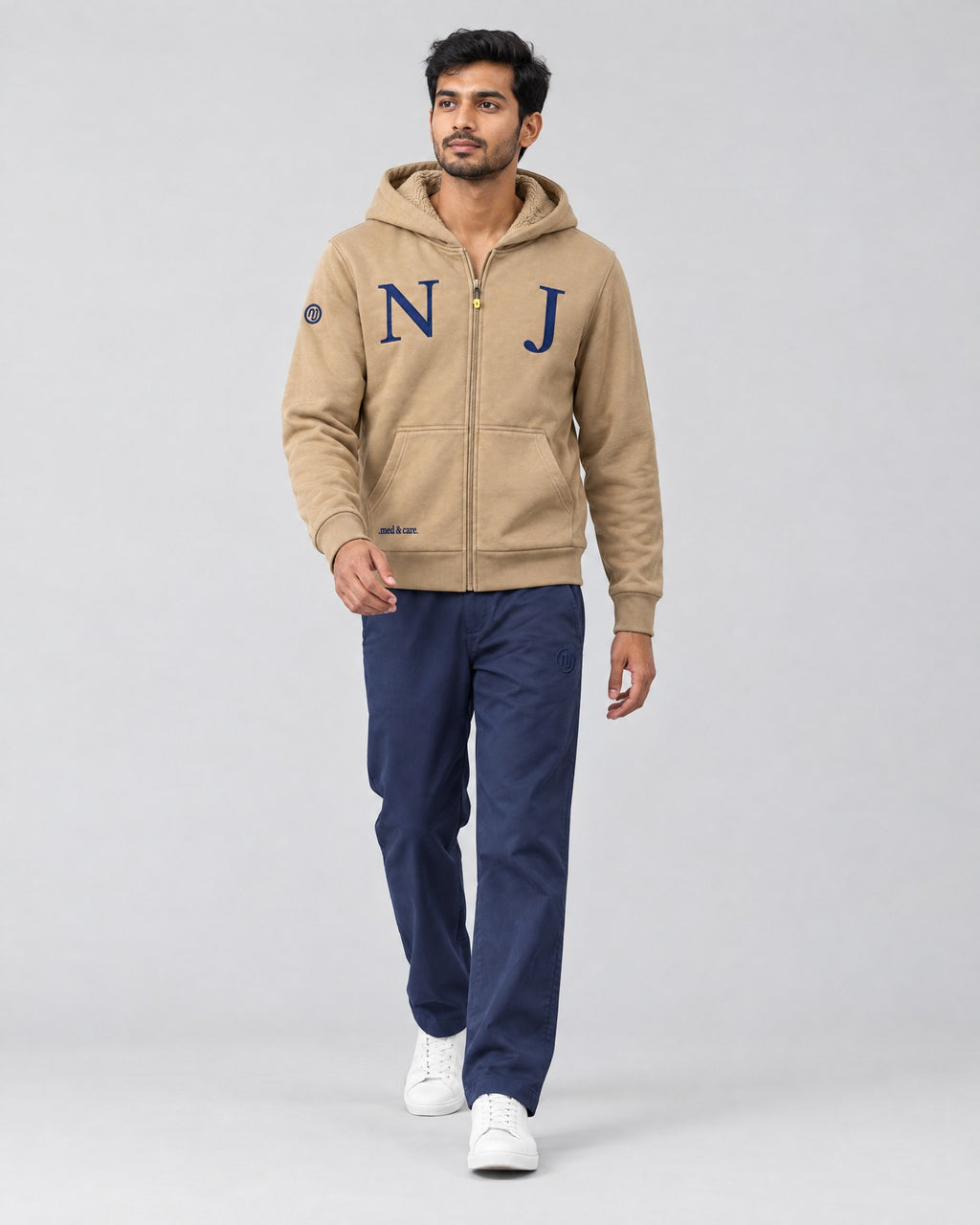 Zipper-Jacke Herren – NJ 20 – Sand – Modelbild
