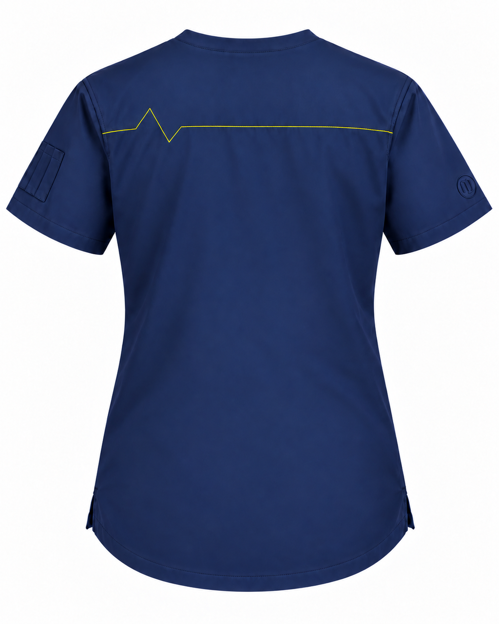 Kasack Damen – NJ 01 – Navy Blue – Rückansicht – Etwas verlängert