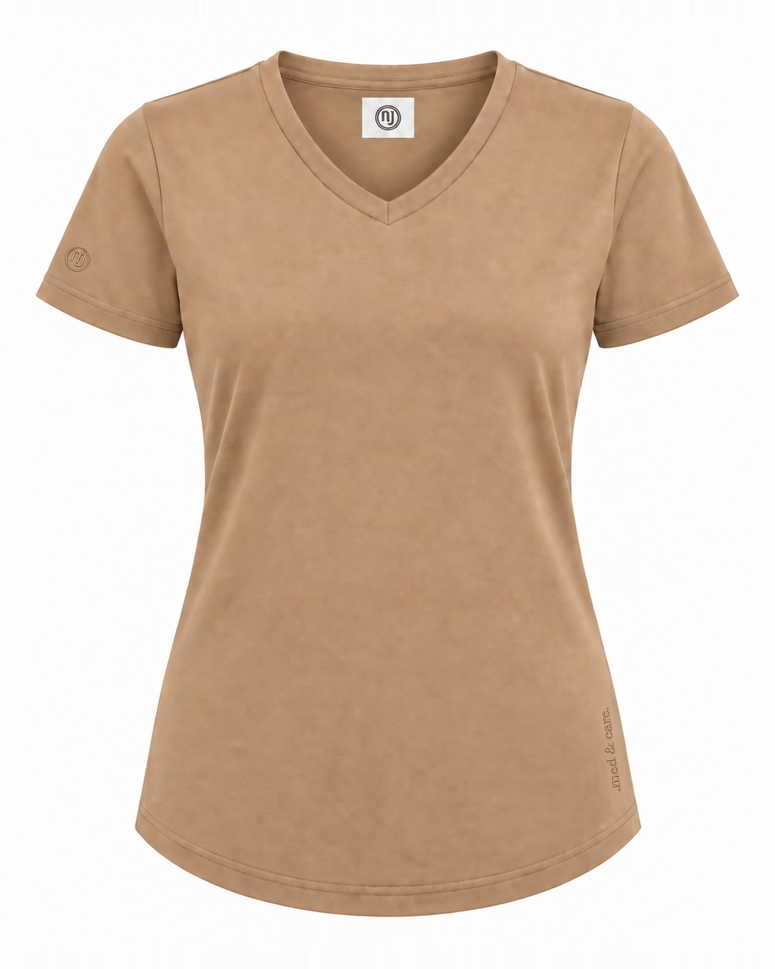 T-Shirt Damen – NJ 13 – Sand – Vorderansicht