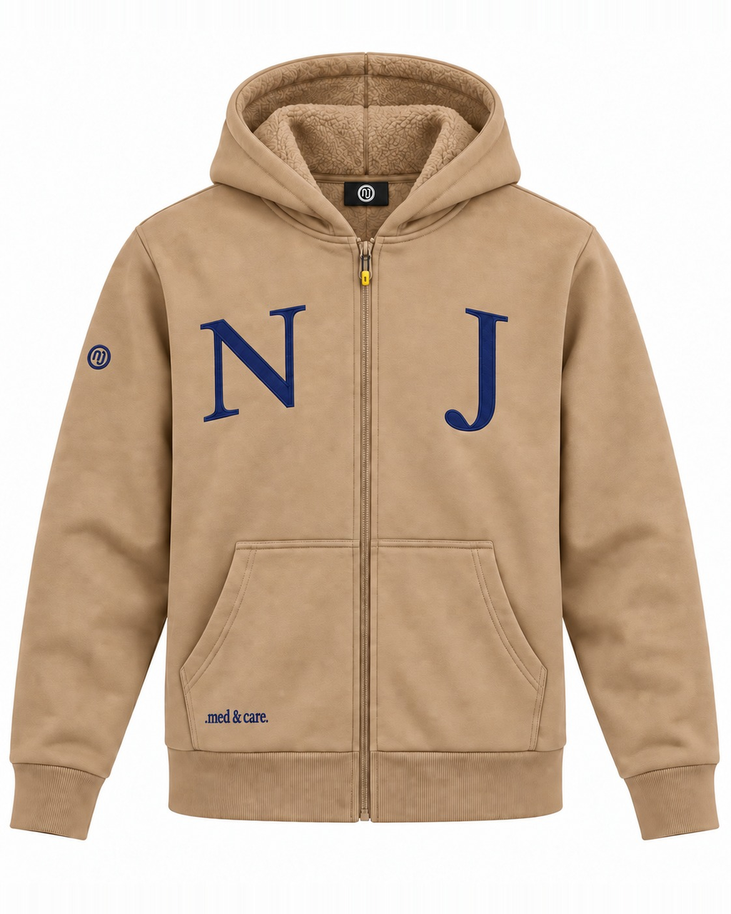 Zipper-Jacke Herren – NJ 20 – Sand – Vorderansicht